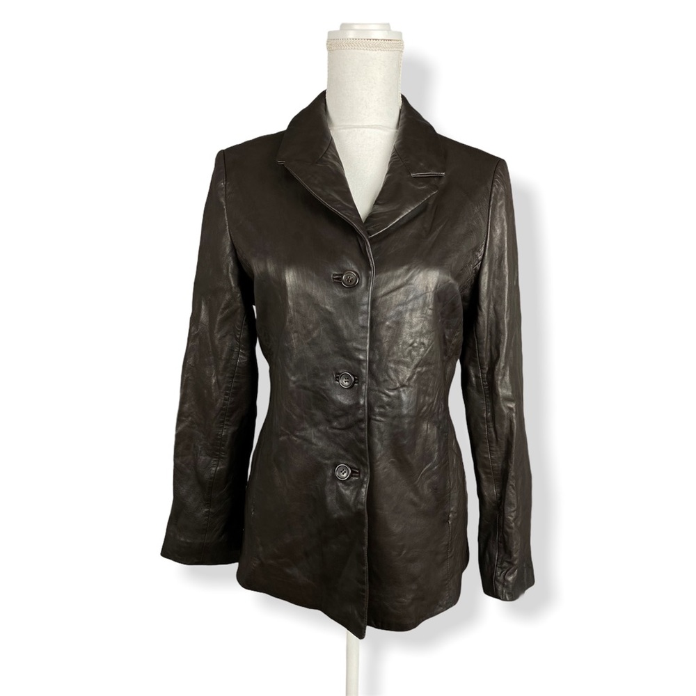 Vintage Brown Couture by J Park Leather Jacket